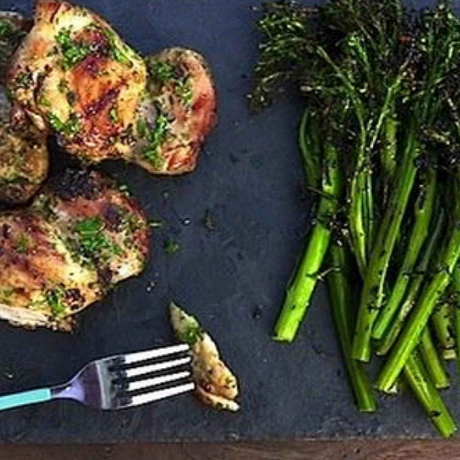 Lemon and Herb Grilled Chicken Thighs